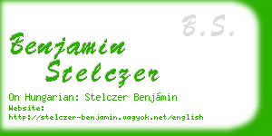 benjamin stelczer business card