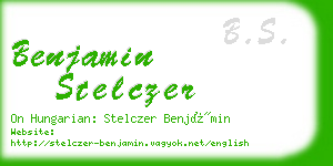 benjamin stelczer business card